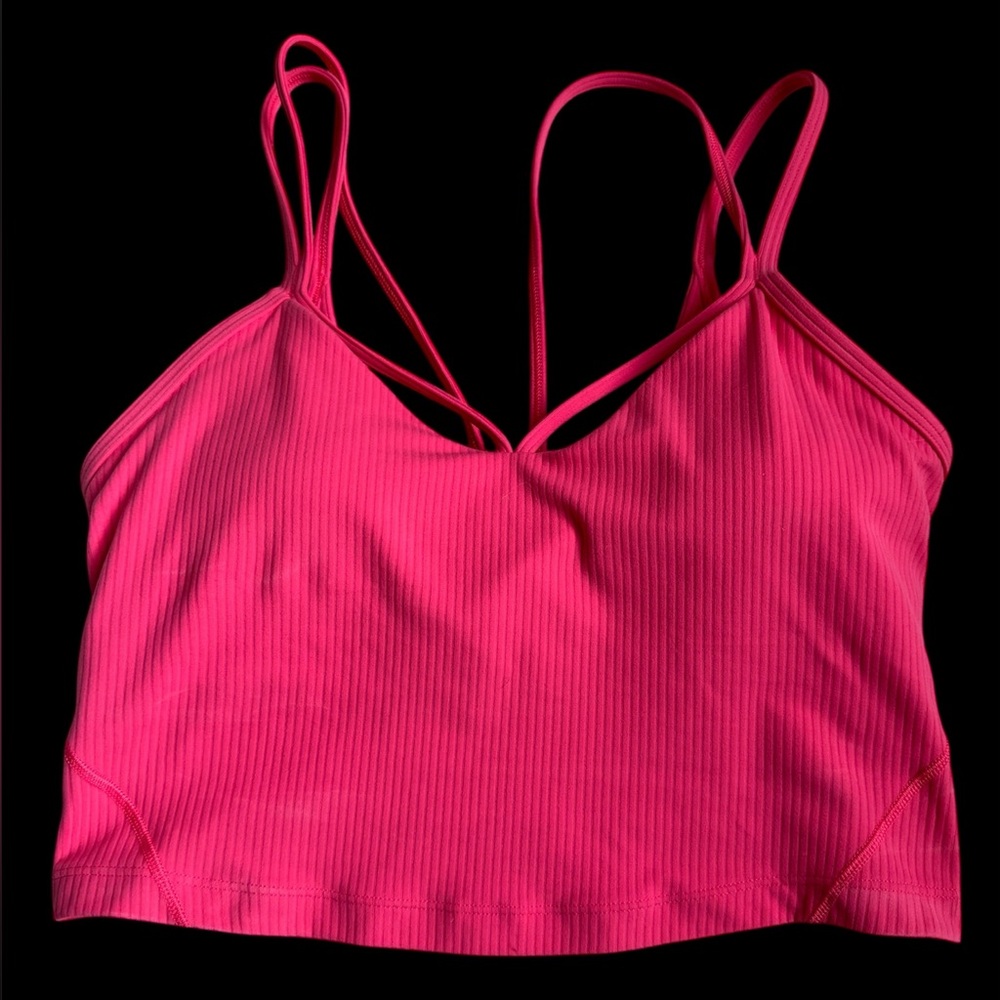 lululemon athletica Hot Pink Ribbed Strappy Tank